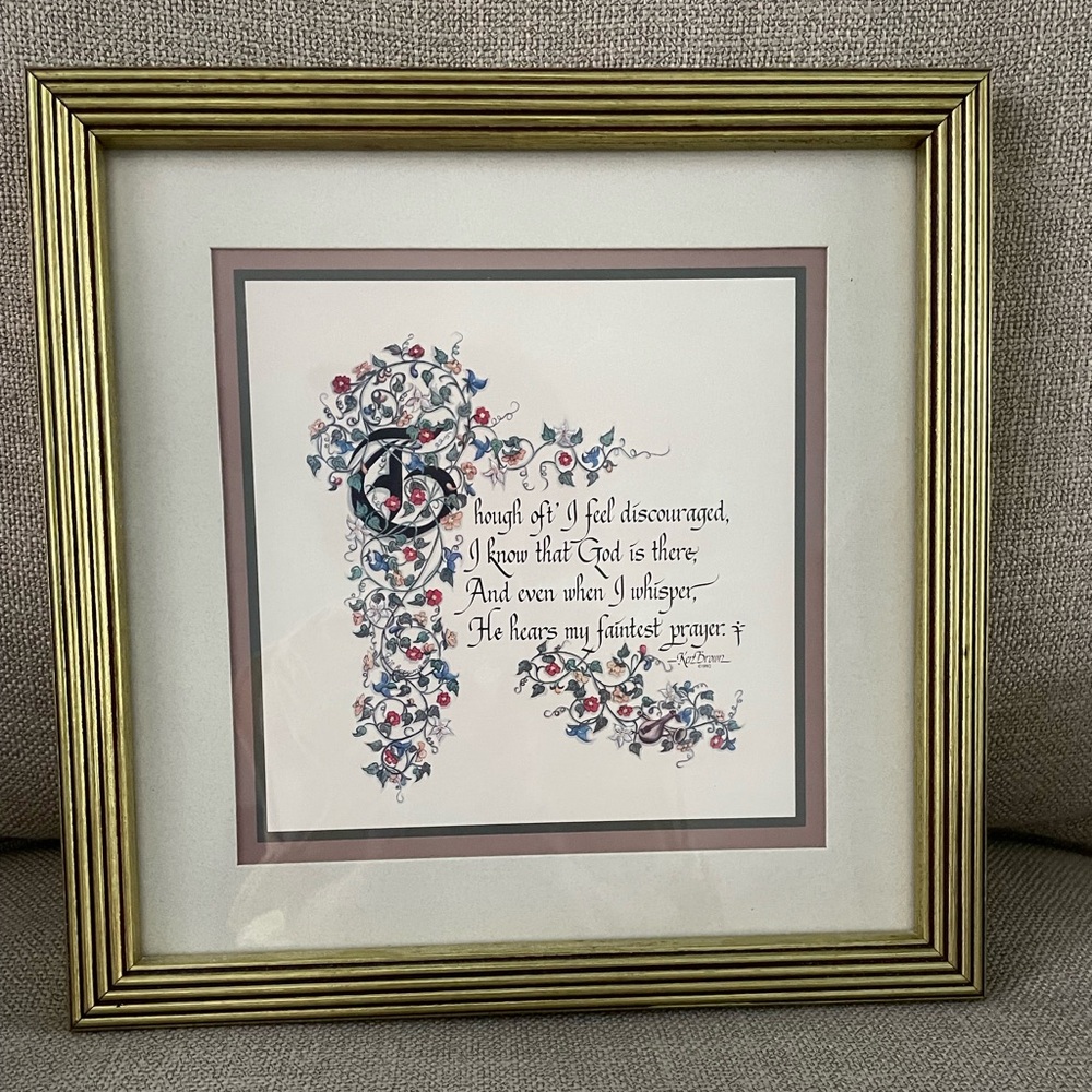 Vtg Inspirational wall hanging from 1990’s